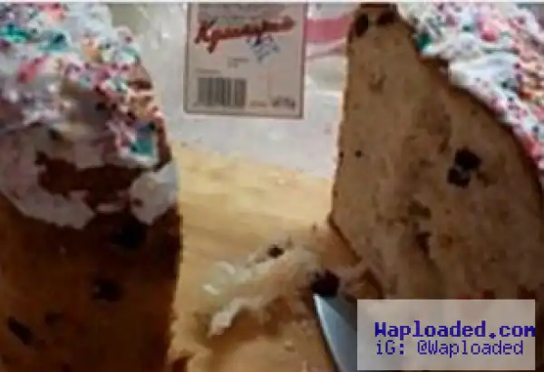 Oh My! Woman Shocked After Finding Used C0ndom In A Cake She Bought (See Photos)